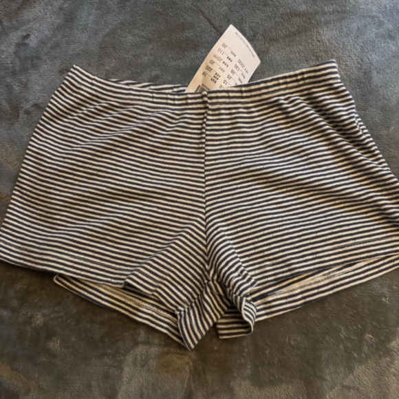 Brandy Melville blue striped shorts - Picture 1 of 1
